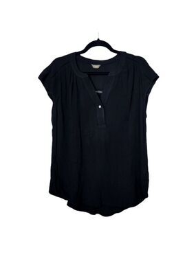 Denver Hayes Black Lightweight Short Sleeved Blouse